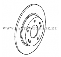 Диск тормозной задний HONDA 42510SNAA00