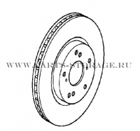 Диск тормозной передний HONDA 45251SMGG10