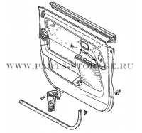 Обшивка двери передней левой HONDA 83583SCAG43ZD