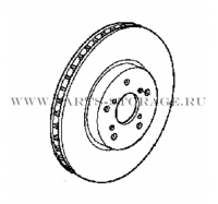 Диск тормозной передний HONDA 45251SJCA50