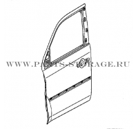 Дверь передняя левая HONDA 67050SZAA00ZZ