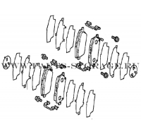 Колодки тормозные передние HONDA 45022SMGE50