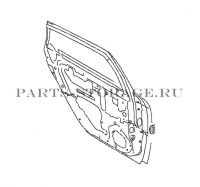 Дверь задняя левая Nissan H210A-EG0MB