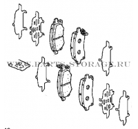 Колодки тормозные передние HONDA 45022SJCA00