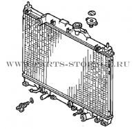 Радиатор двигателя HONDA 19010PPLA51