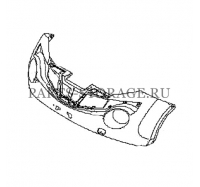 Бампер передний Nissan 62022-1KA1H