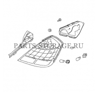 Фонарь задний правый Nissan 26550-9W50C
