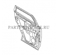 Дверь задняя левая Nissan HBA0A-CB0MA