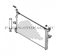 Радиатор кондиционера Nissan 92100-CG010