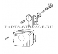 Фара противотуманная левая Nissan 26155-ZQ50A