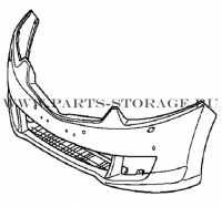 Бампер передний HONDA 04711TL0G00ZZ