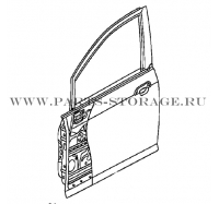 Дверь передняя левая HONDA 67050SAAG01ZZ