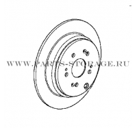 Тормозной диск задний HONDA 42510STKA00