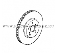 Тормозной диск передний HONDA 45251STKA00