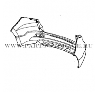 Бампер задний HONDA 04715STKA91ZZ